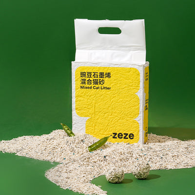 ZEZE Cat Litter Pea Fiber + Graphene Mixed