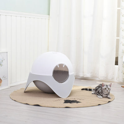 ZEZE Space Capsule Cat Litter Box